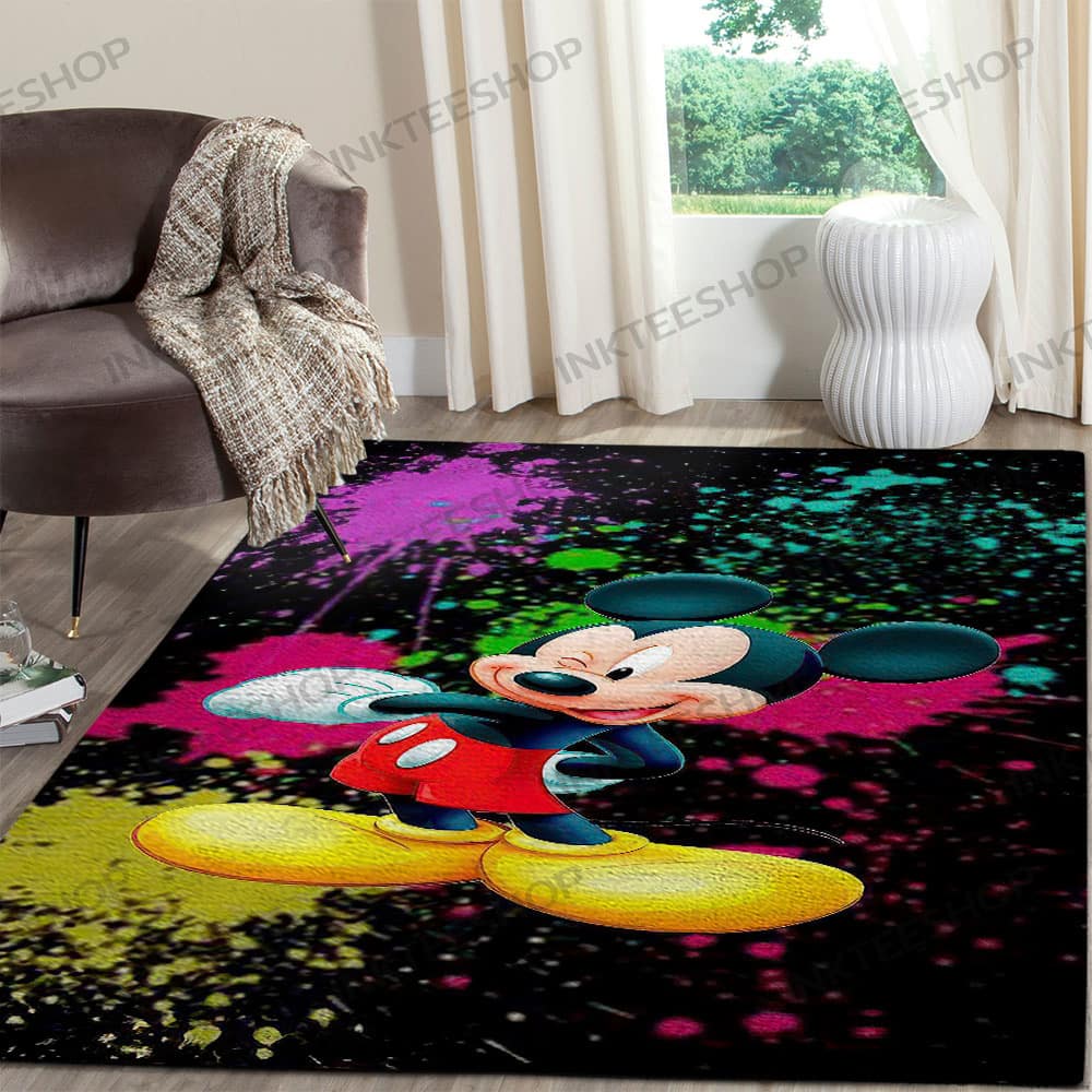 Inktee Store - Kitchen Living Room Mickey Mouse Disney Rug Image