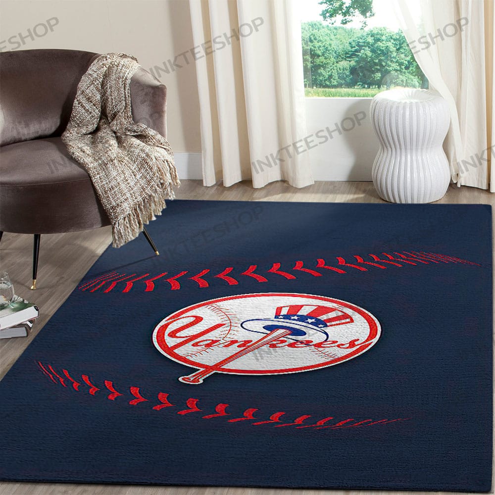 Inktee Store - New York Yankees Carpet Area Rug Image