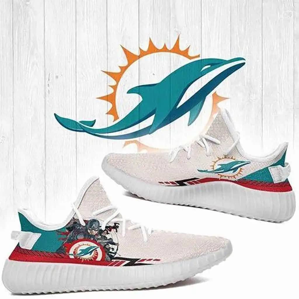 Superheroes Captain America Miami Dolphins Nfl Yeezy Boost