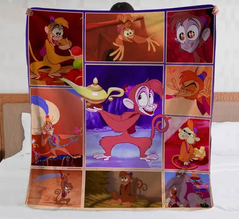 Amazon Abu Monkey Thief Bedding Decor Sofa Fleece Blanket