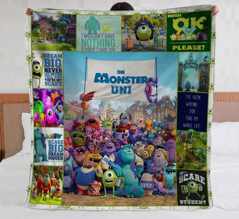 Amazon Bedding Decor Sofa Monsters Inc University Fleece Blanket