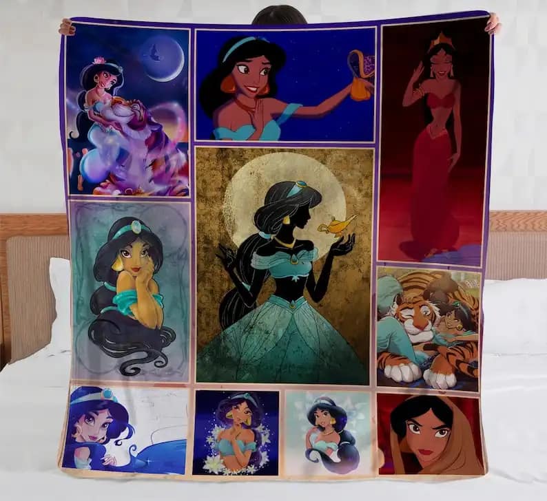 Amazon Jasmine Princess Bedding Decor Sofa Fleece Blanket