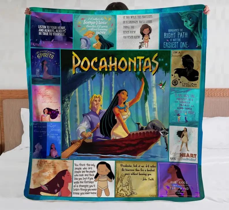 Amazon Pocahontas Bedding Decor Sofa Fleece Blanket