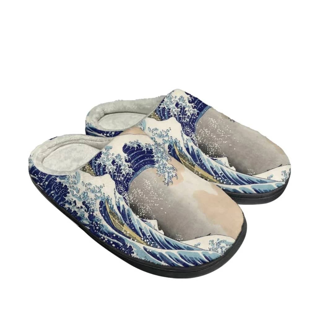 Art The Great Wave Off Kanagawa Shoes Slippers