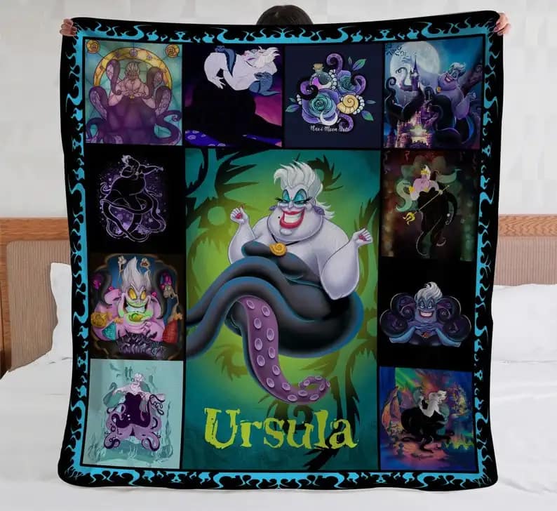 Bedding Decor Sofa Ursula The Little Mermaid Amazon Fleece Blanket