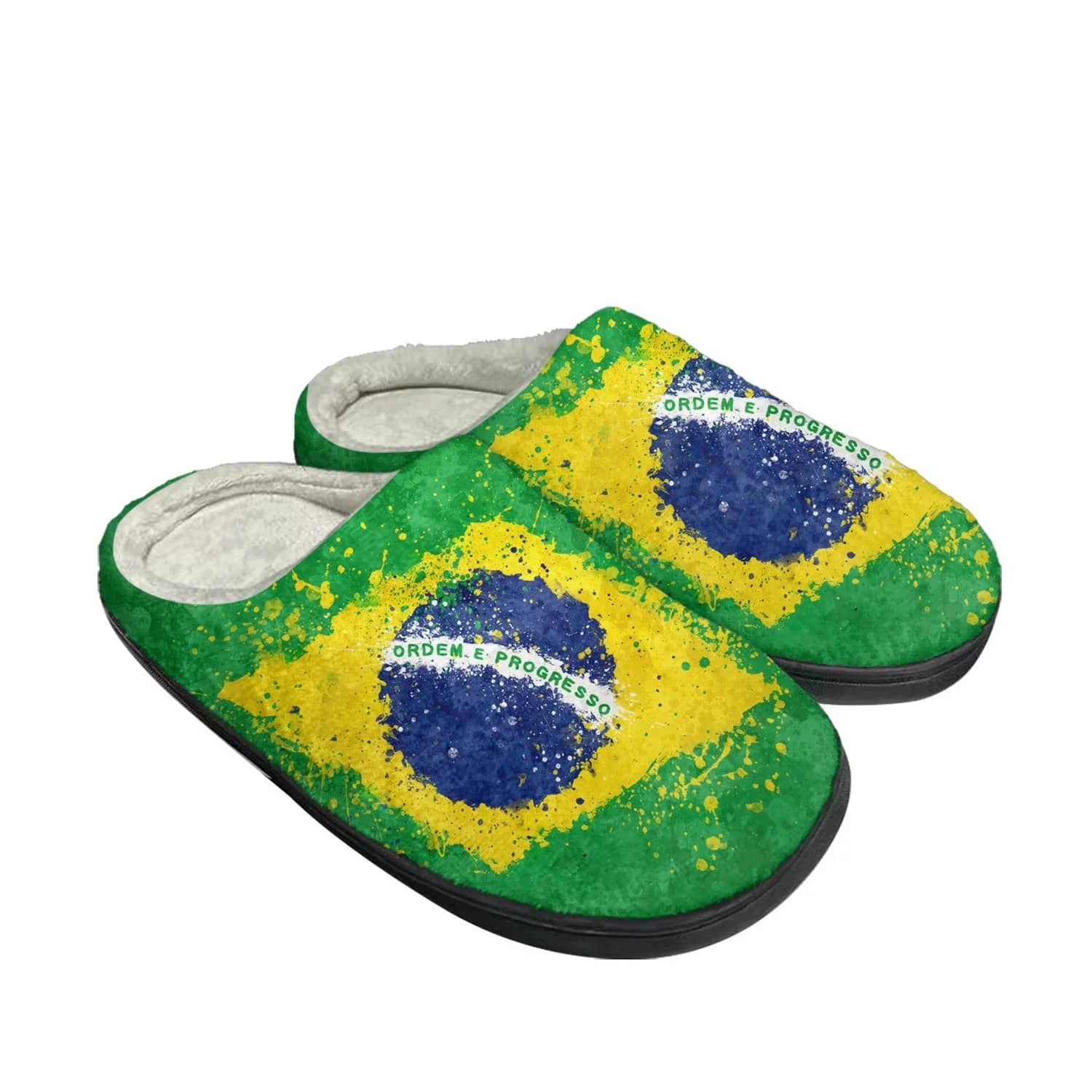 Brazilian Flag Custom Shoes Slippers