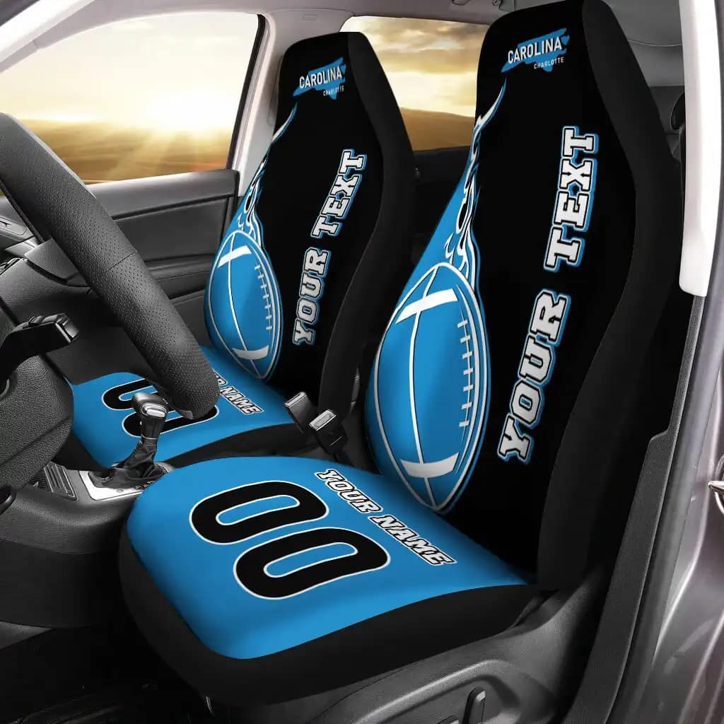 Custom Football Jersey With Name Number Car Seat Covers