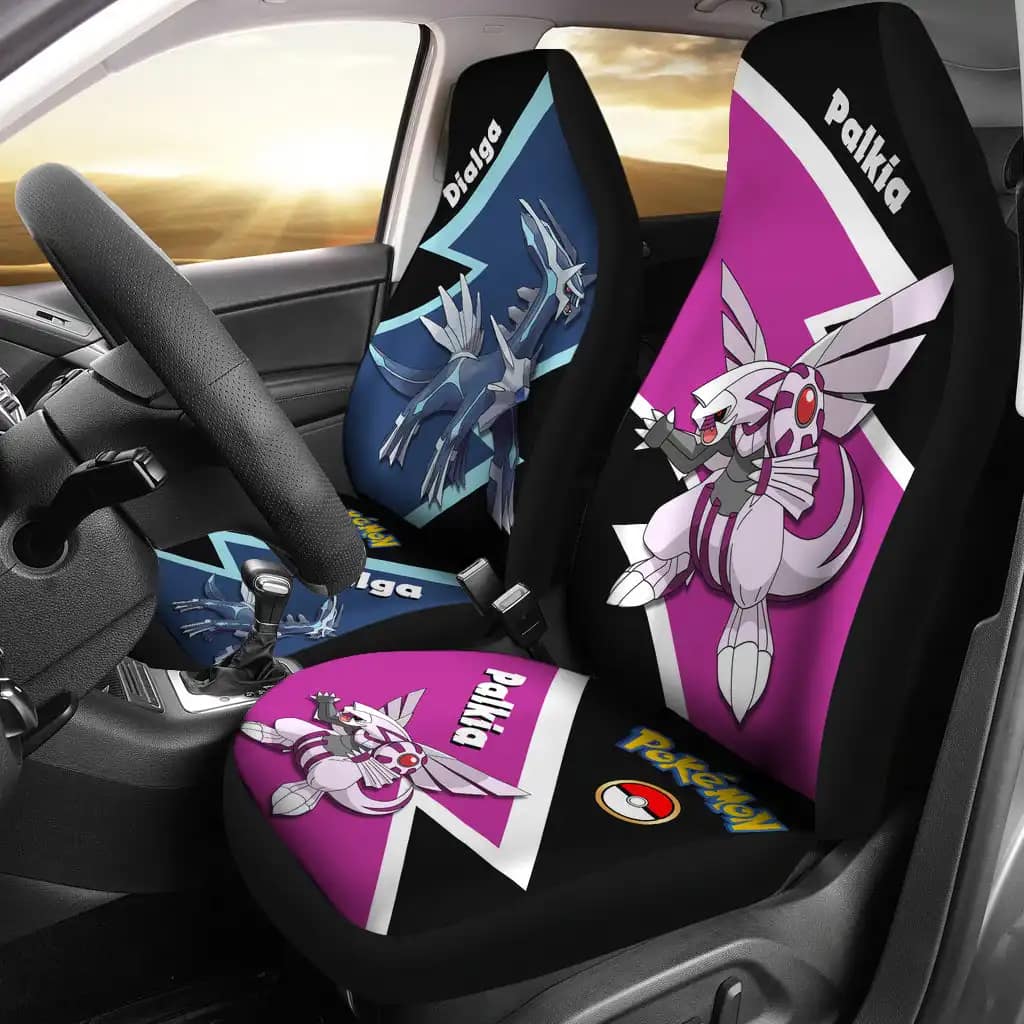 Dialga Palkia Pokemon Car Seat Covers