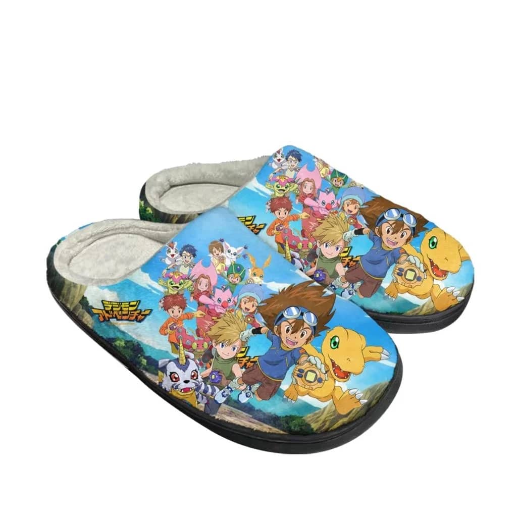 Digimon Adventure Cartoon Custom Shoes Slippers