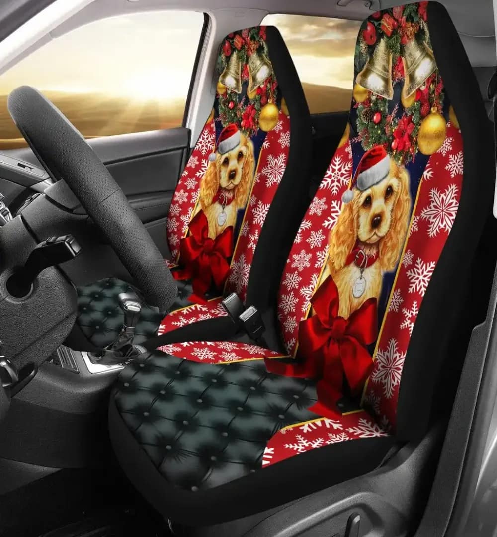 Dog Cross Embroidery Car Seat Covers
