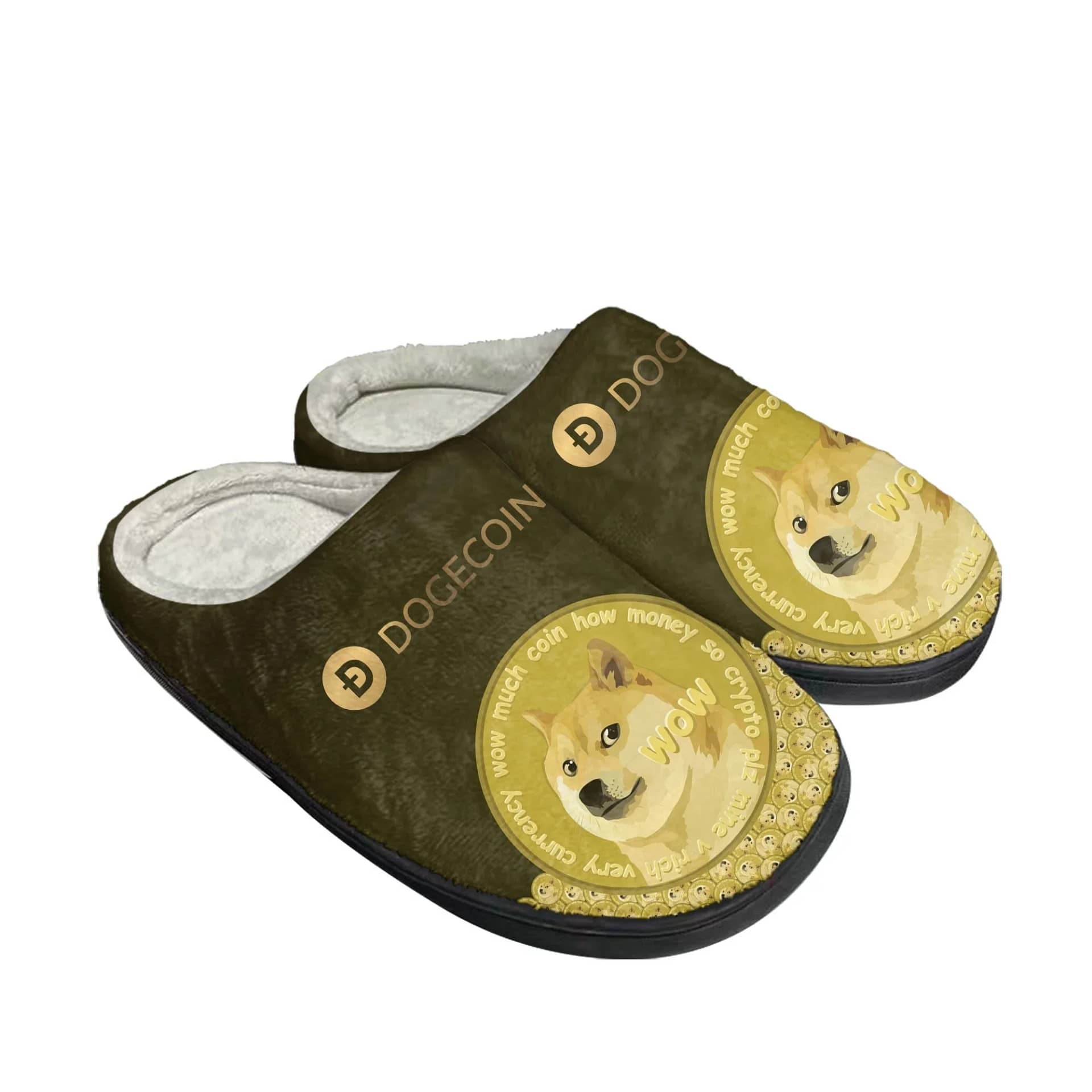 Dogecoin Crypto Currency Dog Coin Shoes Slippers
