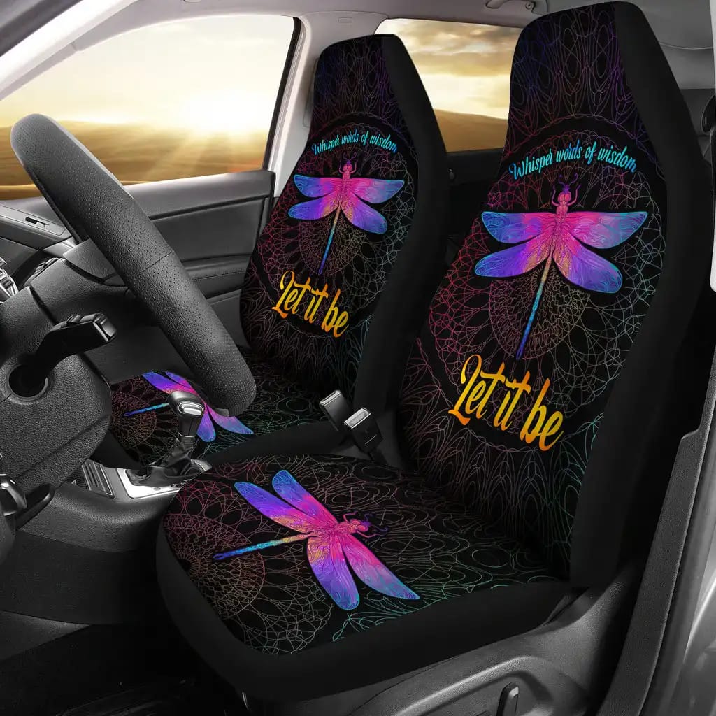 Dragon Fly Mandala Let It Be Car Seat Covers