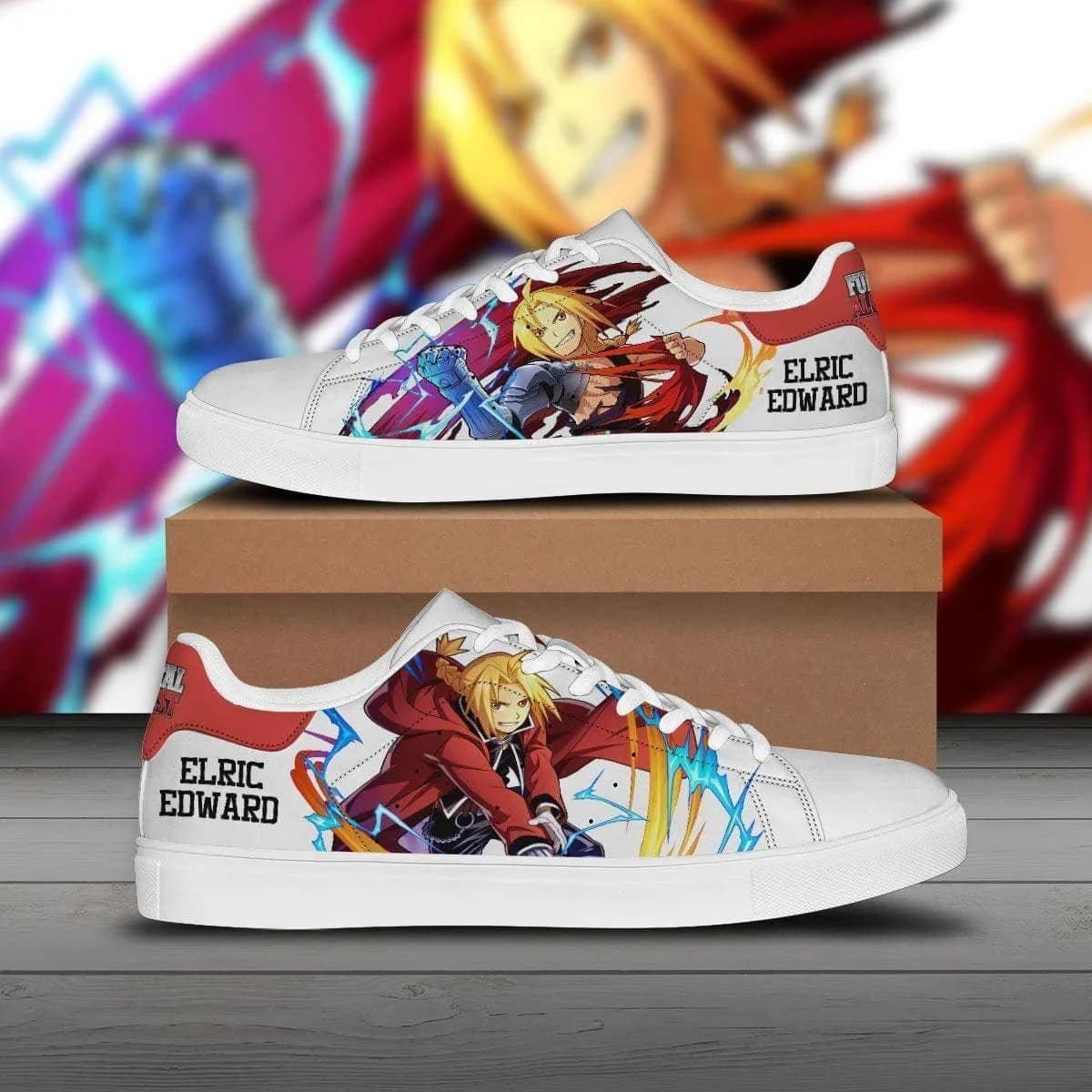 Edward Elric Fullmetal Alchemist Custom Anime Stan Smith Shoes