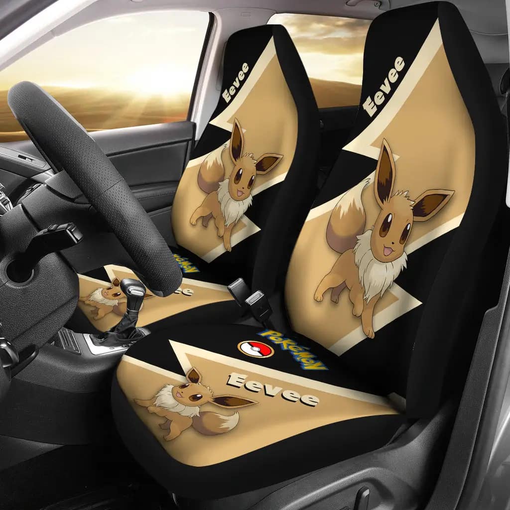 Eevee Pokemon Premium Custom Car Seat Covers