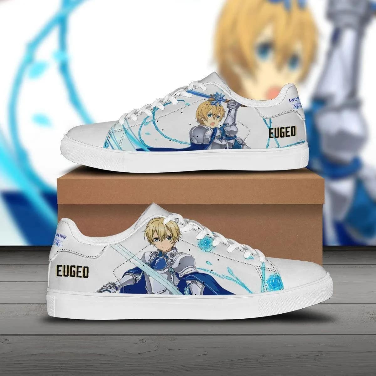 Eugeo Sword Art Online Custom Anime Stan Smith Shoes