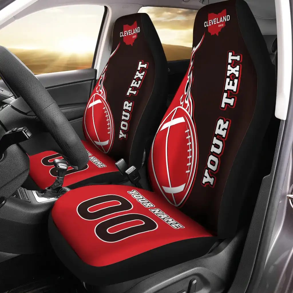 Football Jersey With Name Car Seat Covers