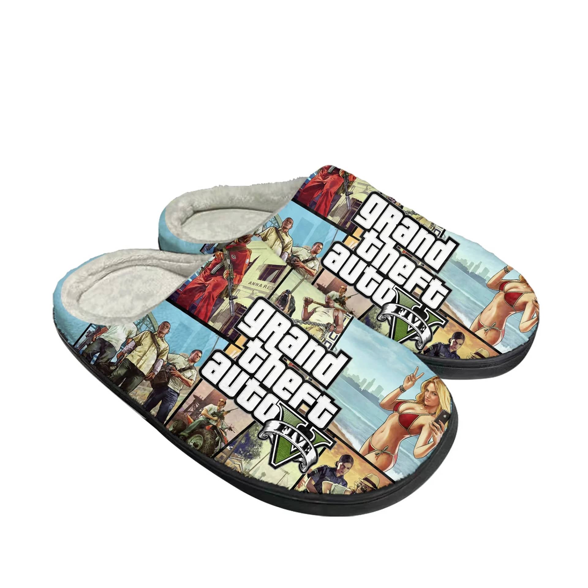 Grand Theft Auto Gta V Custom Shoes Slippers