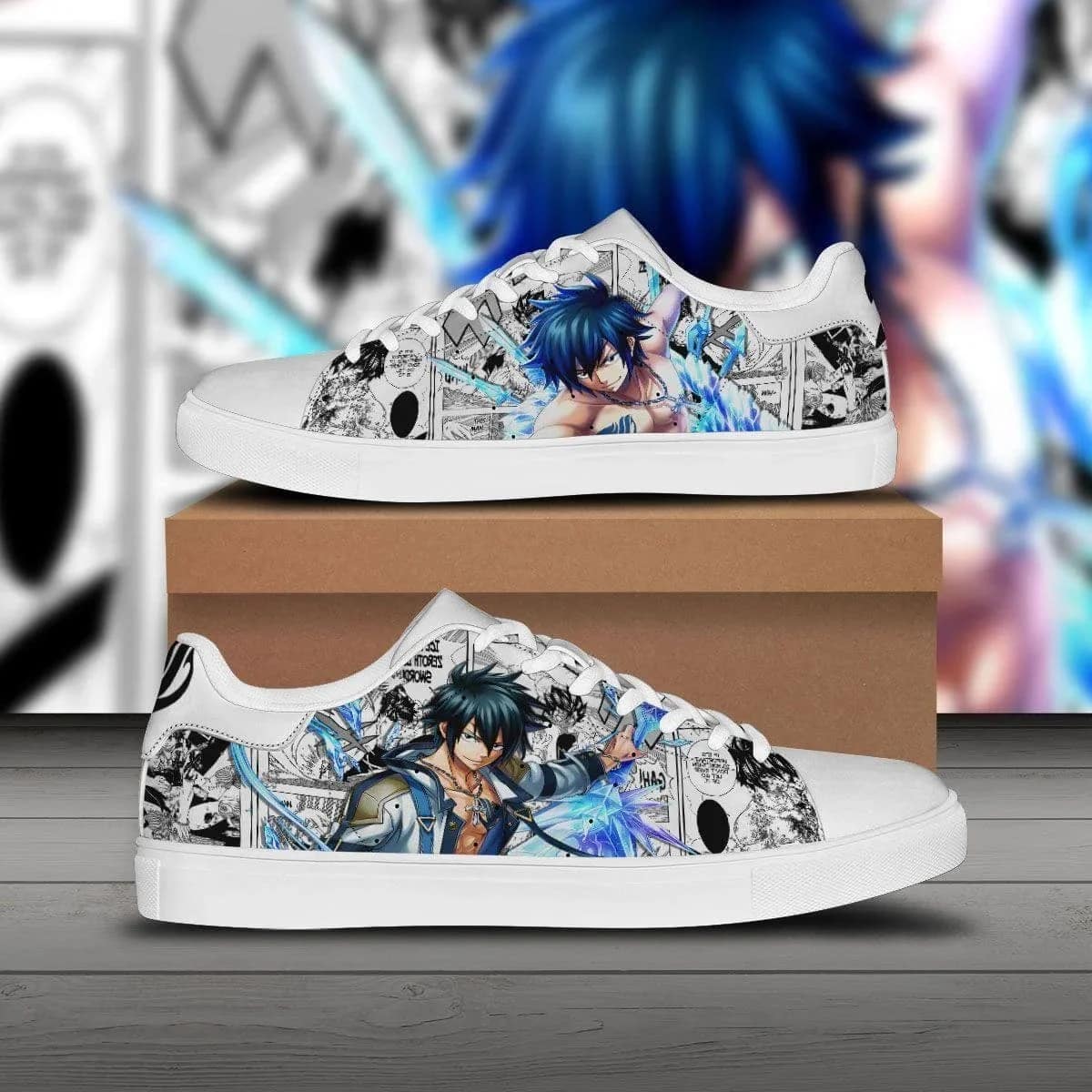 Gray Fullbuster Custom Fairy Tail Anime Stan Smith Shoes