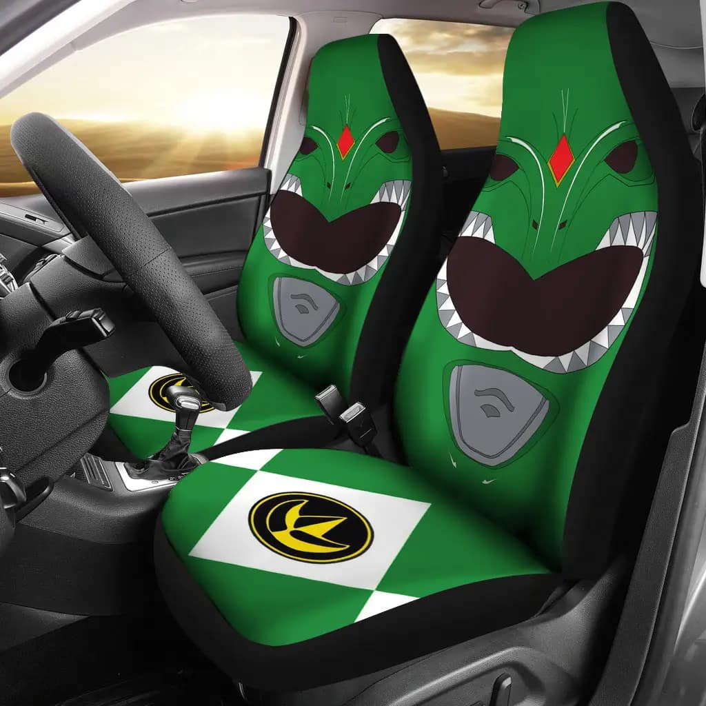 Green Mighty Morphin Power Rangers Car Seat Covers