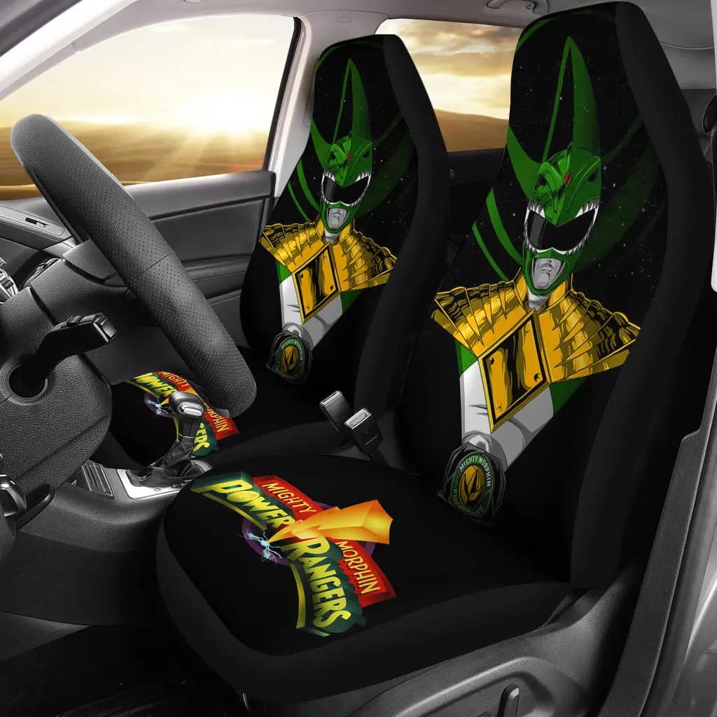 Green New Mighty Morphin Power Rangers Premium Custom Car Seat Covers