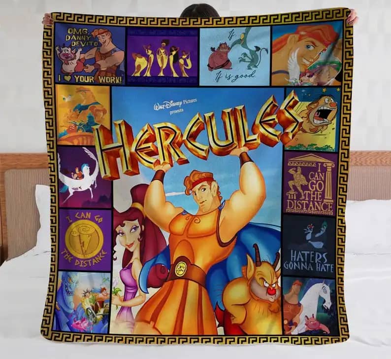 Hercules Hero Disney Bedding Decor Sofa Amazon Fleece Blanket