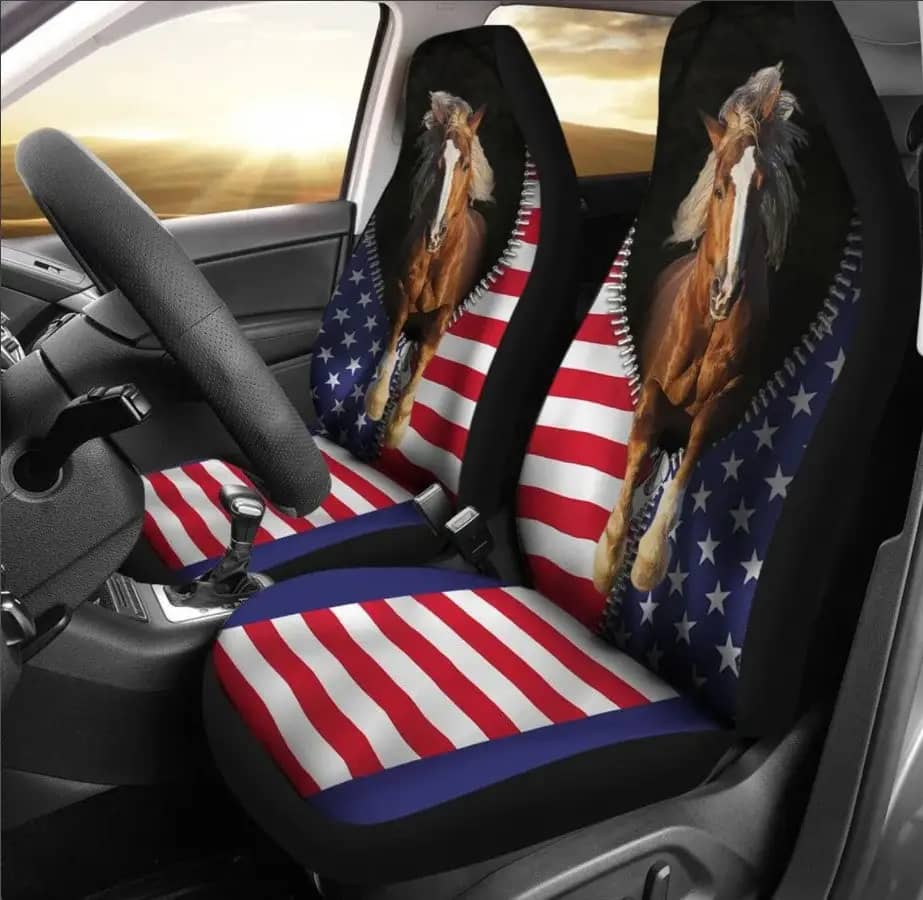 Horse Buck Camo Stripe Car Seat Covers