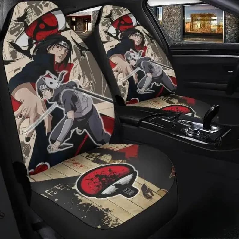 Itachi Akatsuki Naruto Anime Car Seat Covers
