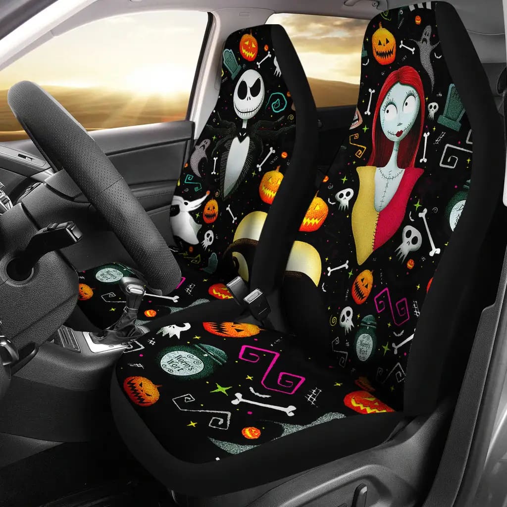 Jack Sally Nightmare Before Christmas Car Seat Covers