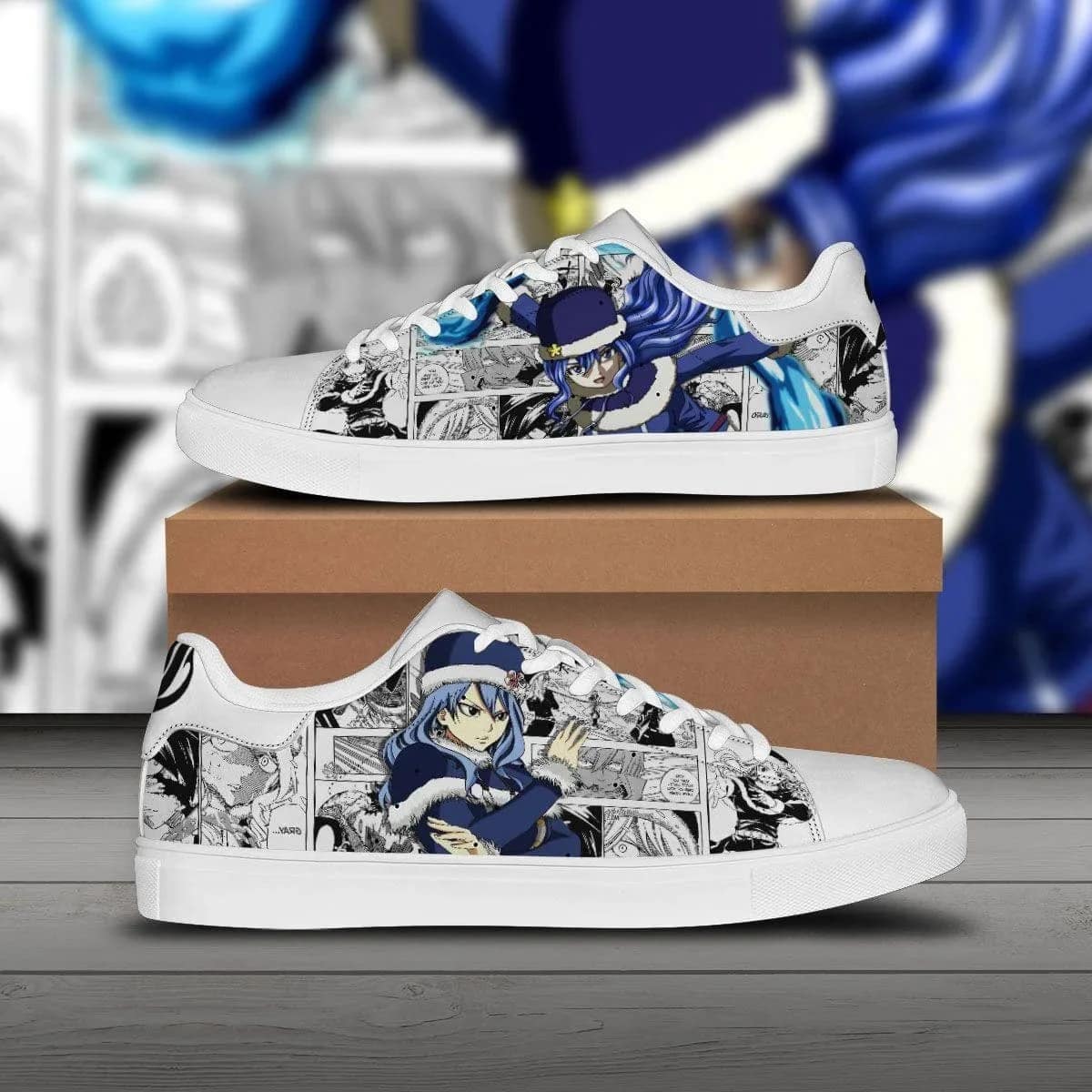 Juvia Lockser Custom Fairy Tail Anime Stan Smith Shoes