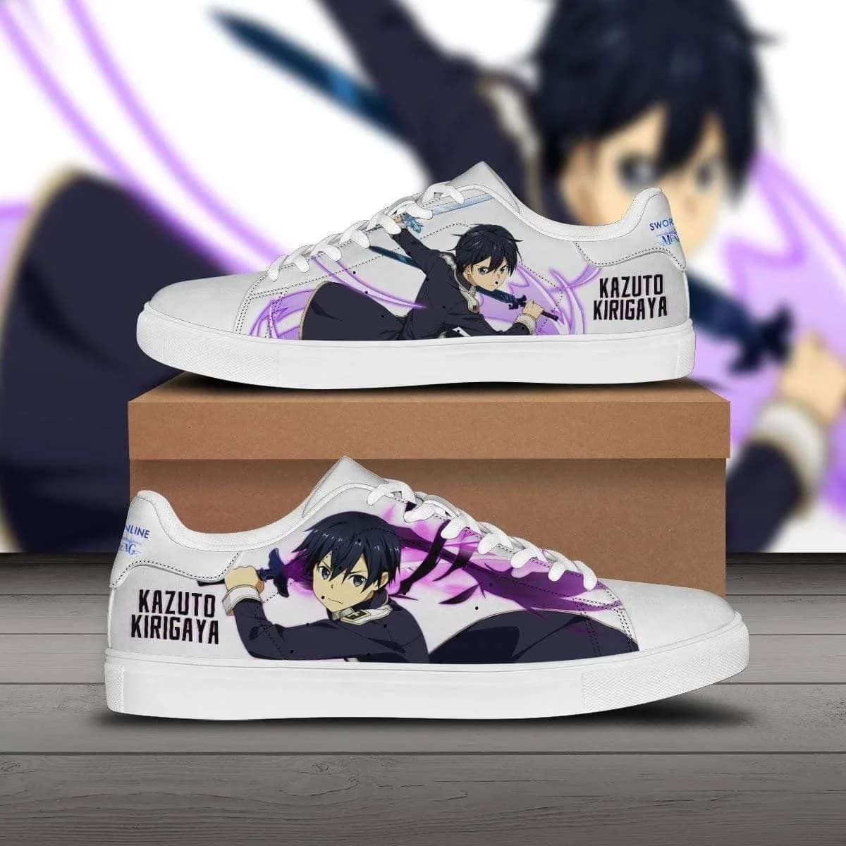 Kazuto Kirigaya Sword Art Online Custom Anime Stan Smith Shoes