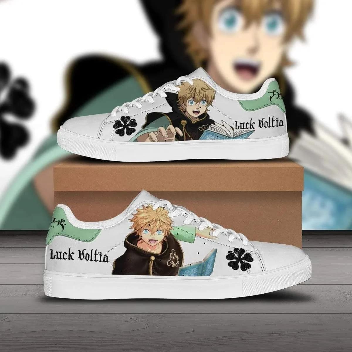 Luck Voltia Black Clover Custom Anime Stan Smith Shoes