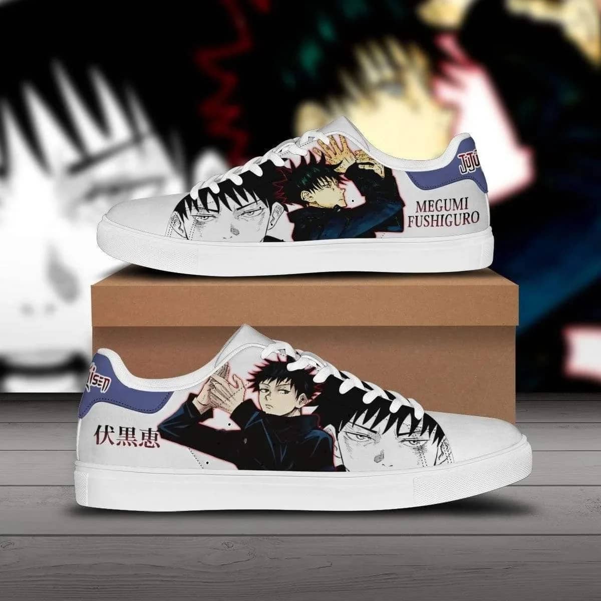 Megumi Fushiguro Jujutsu Kaisen Custom Anime Stan Smith Shoes