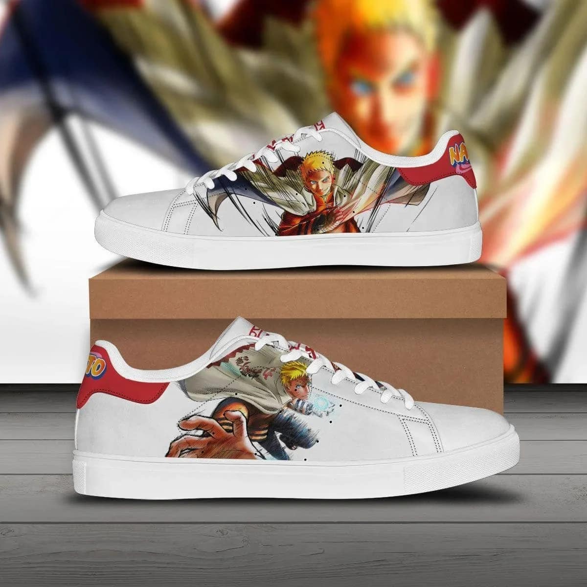 Naruto 7th Hokage Custom Boruto Anime Stan Smith Shoes