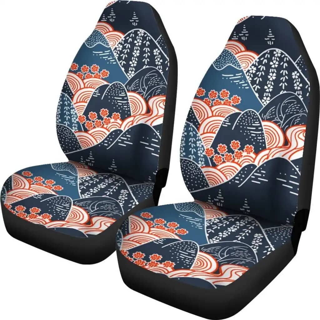 Oriental Mountains Car Seat Covers