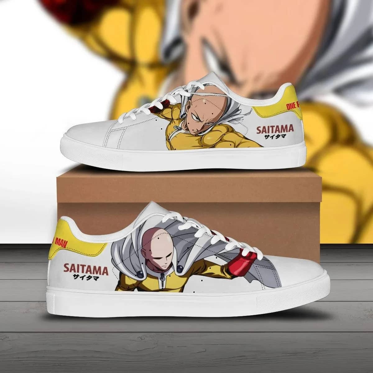 Saitama Custom One Punch Man Anime Stan Smith Shoes