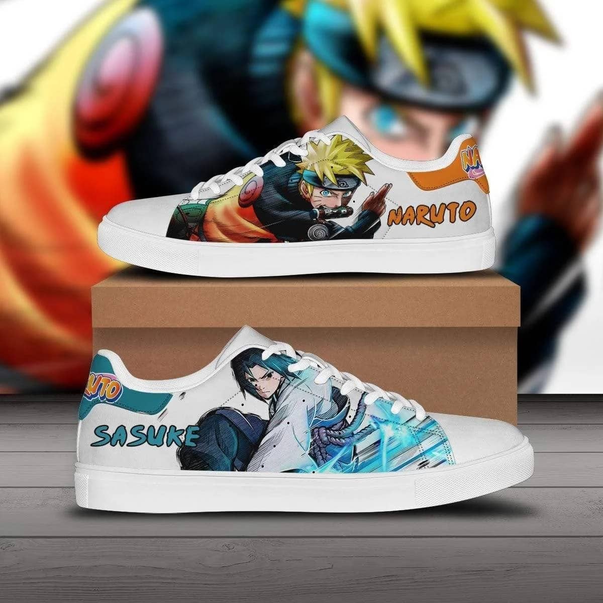 Sasuke And Naruto Custom Anime Stan Smith Shoes