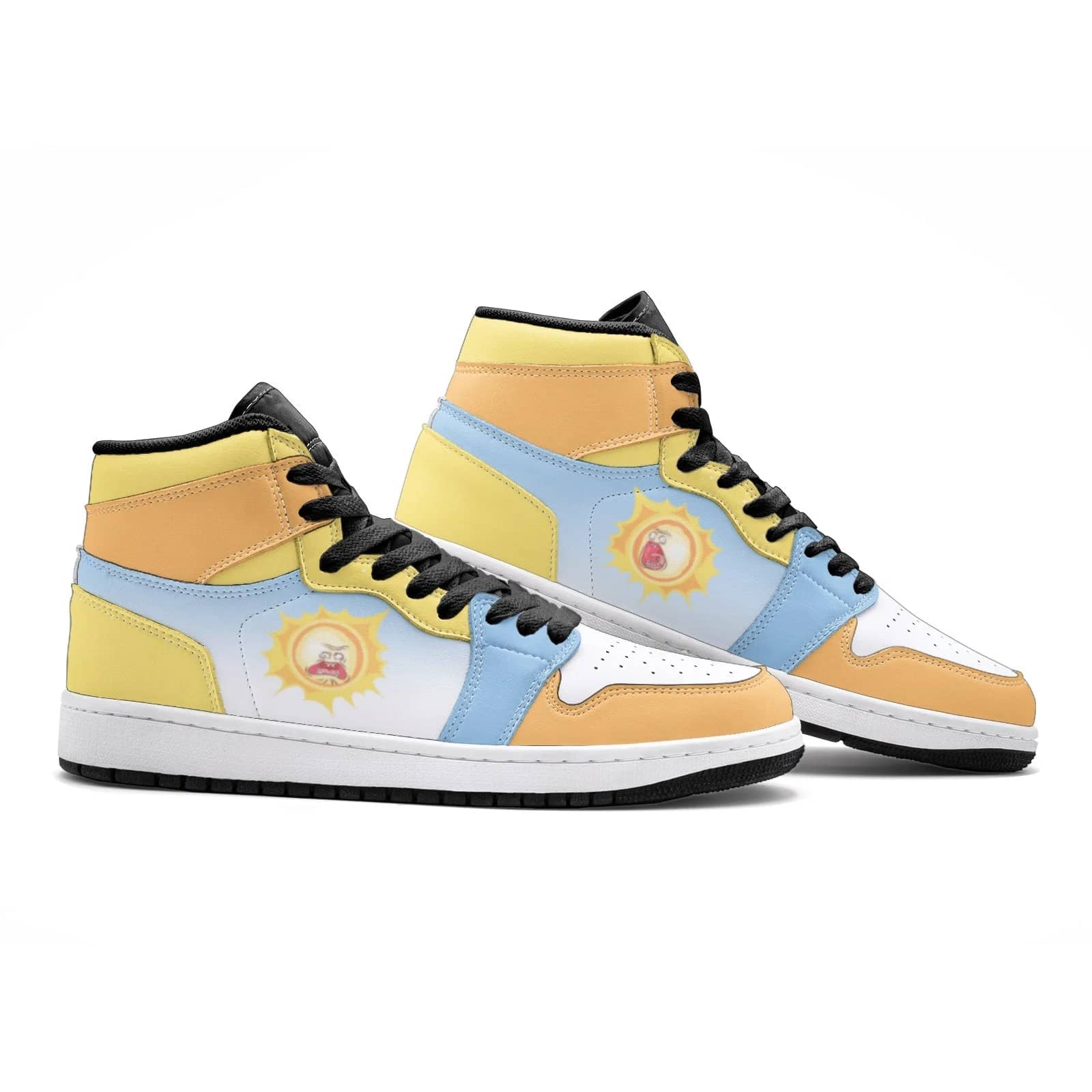 Inktee Store - Screaming Sun Rick And Morty Air Jordan Shoes Image