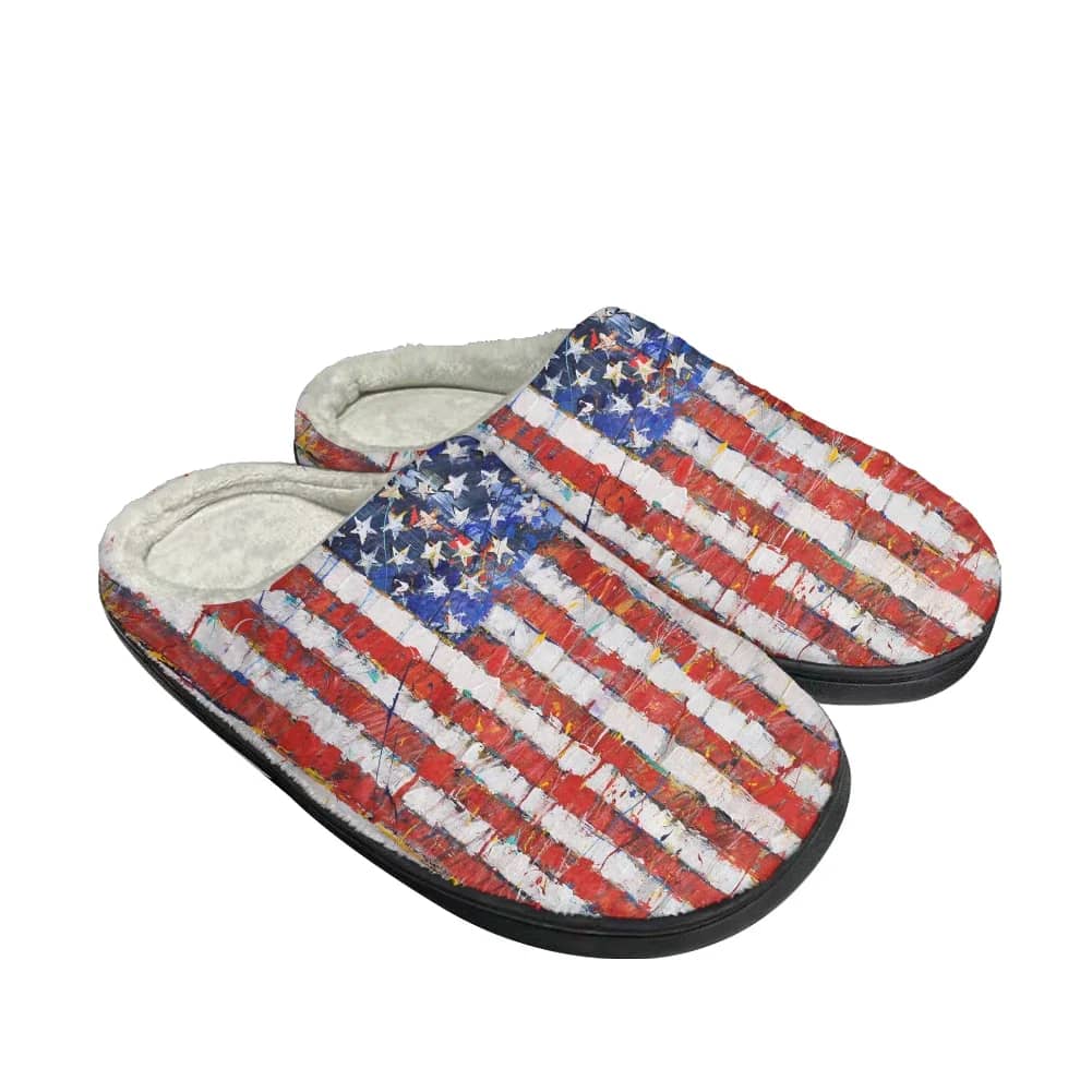 Usa American Flag Custom Shoes Slippers