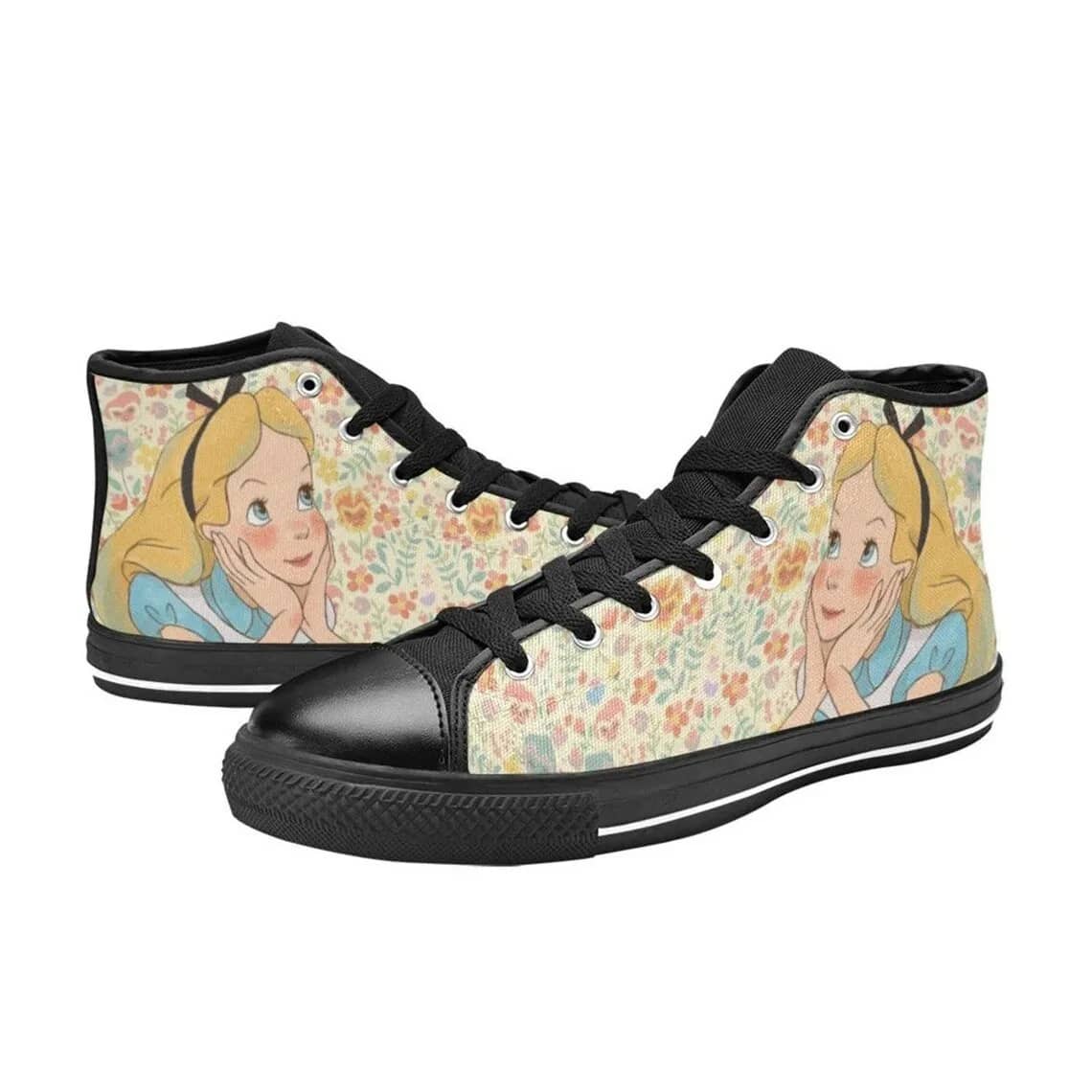 Alice In Wonderland Style 2 Amazon Custom High Top Shoes