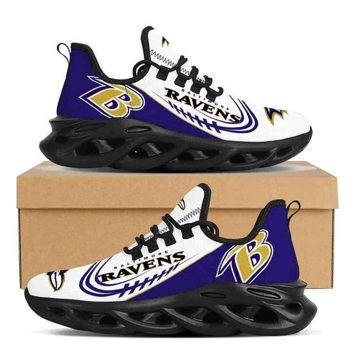 Baltimore Ravens Style 2 Amazon Custom Name Max Soul Shoes