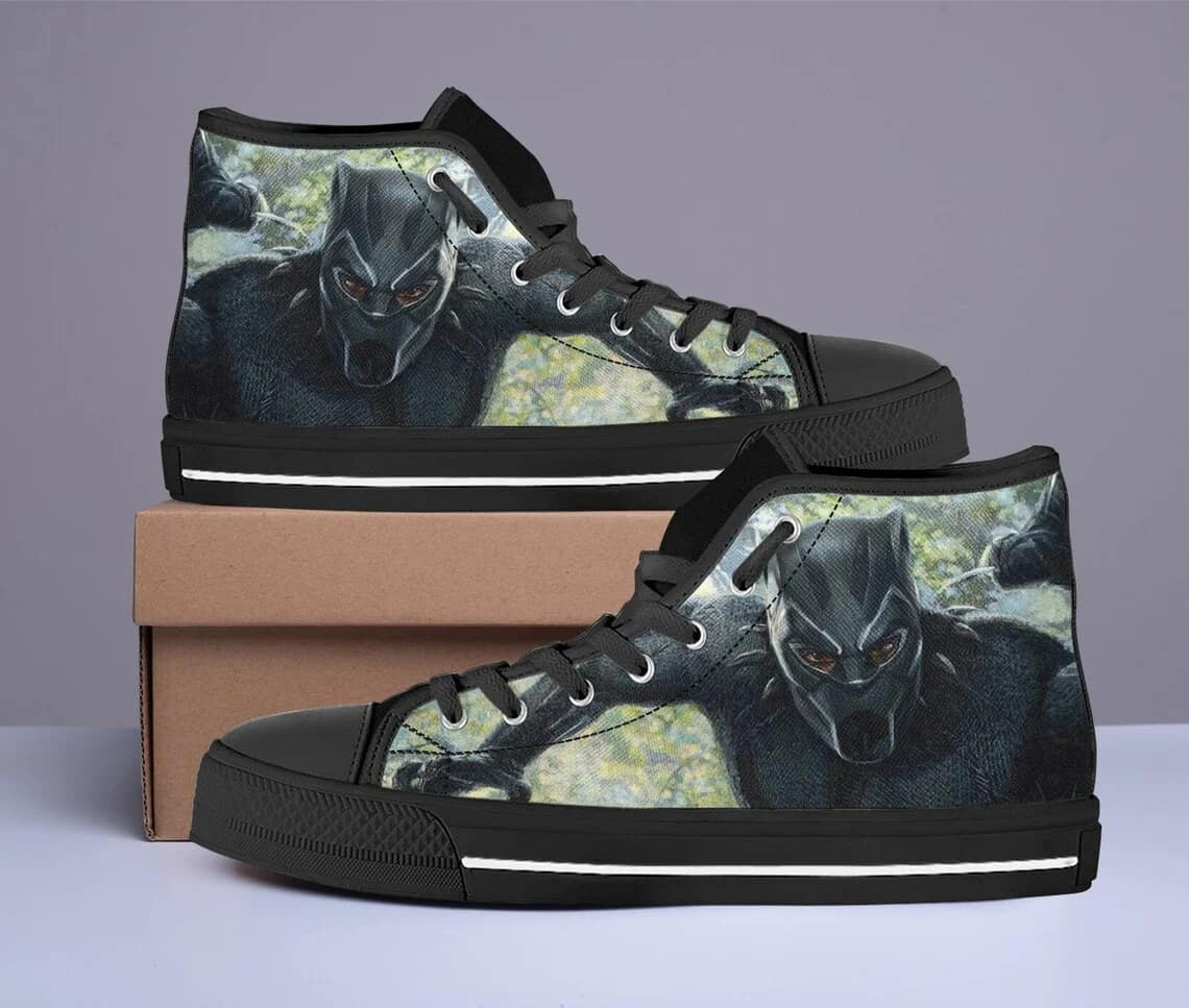 Black Panther Birthday Gifts Amazon Custom High Top Shoes