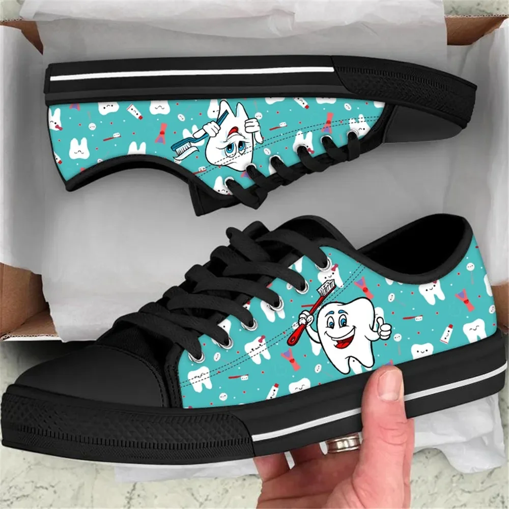 Cartoon Cute Dental Care Style 3 Custom Amazon Low Top Shoes