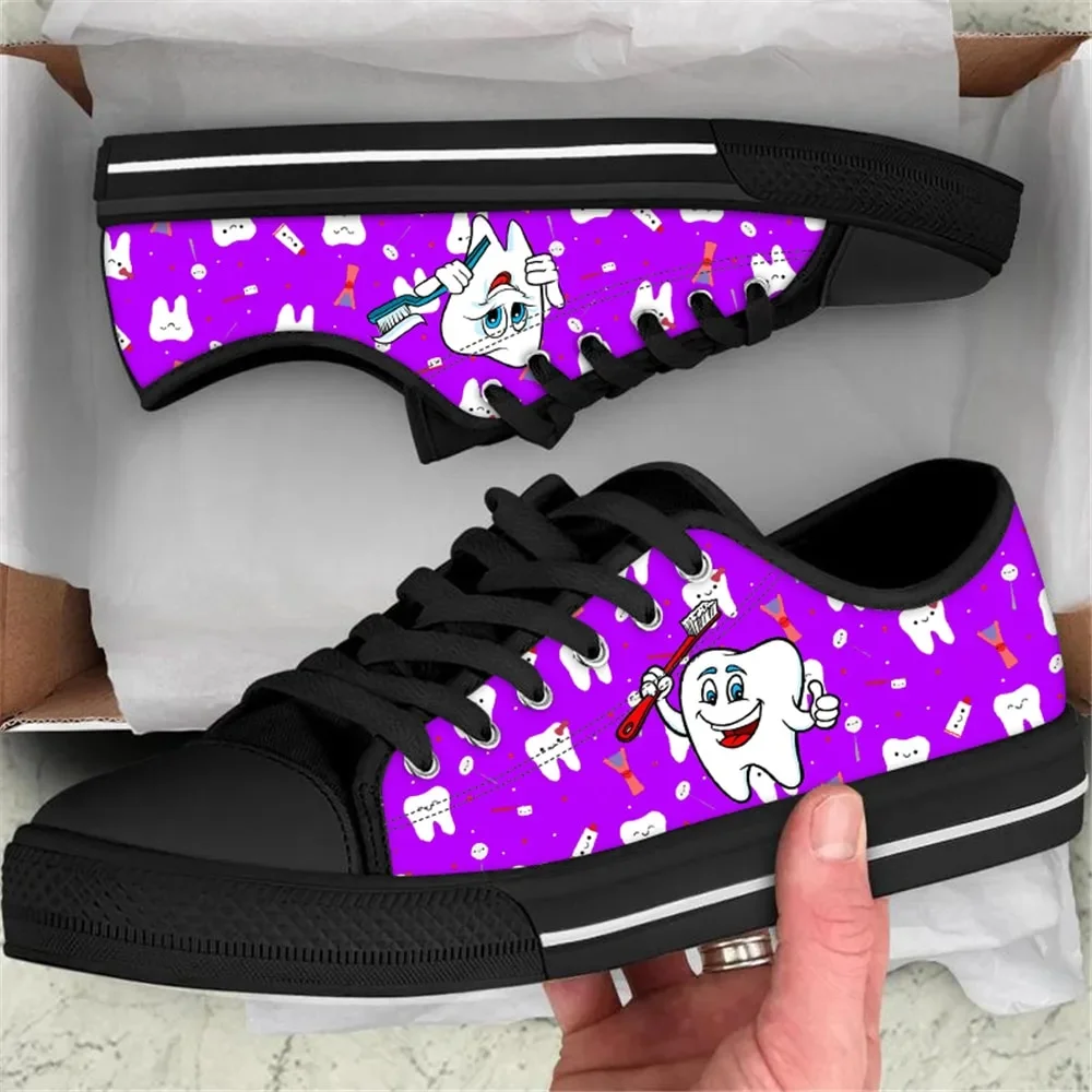 Cartoon Cute Dental Care Style 5 Custom Amazon Low Top Shoes