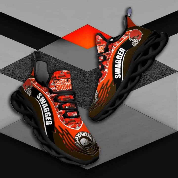 Cleveland Browns Nfl Black Amazon Custom Max Soul Shoes