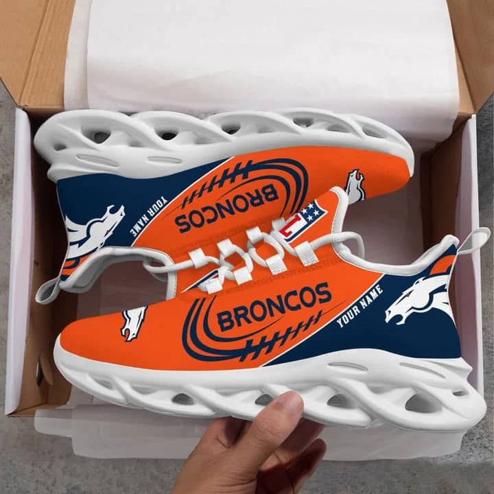 Custom Name Denver Broncos Personalized Style 1 Max Soul Shoes