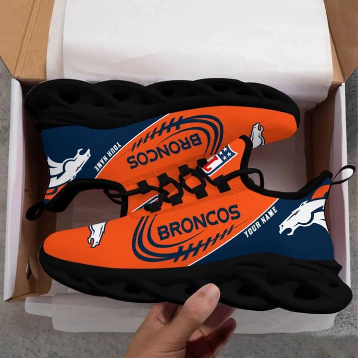 Custom Name Denver Broncos Personalized Style 2 Max Soul Shoes