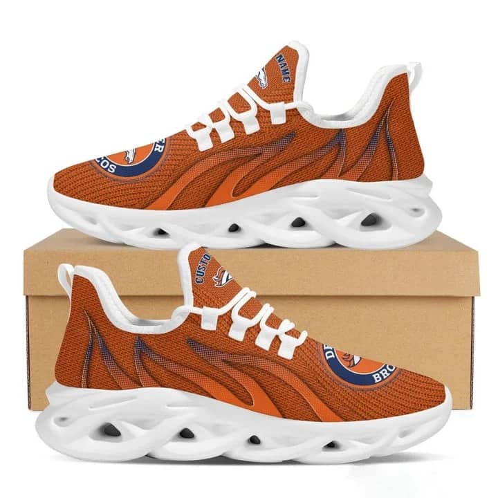 Denver Broncos Style 1 Amazon Custom Name Max Soul Shoes