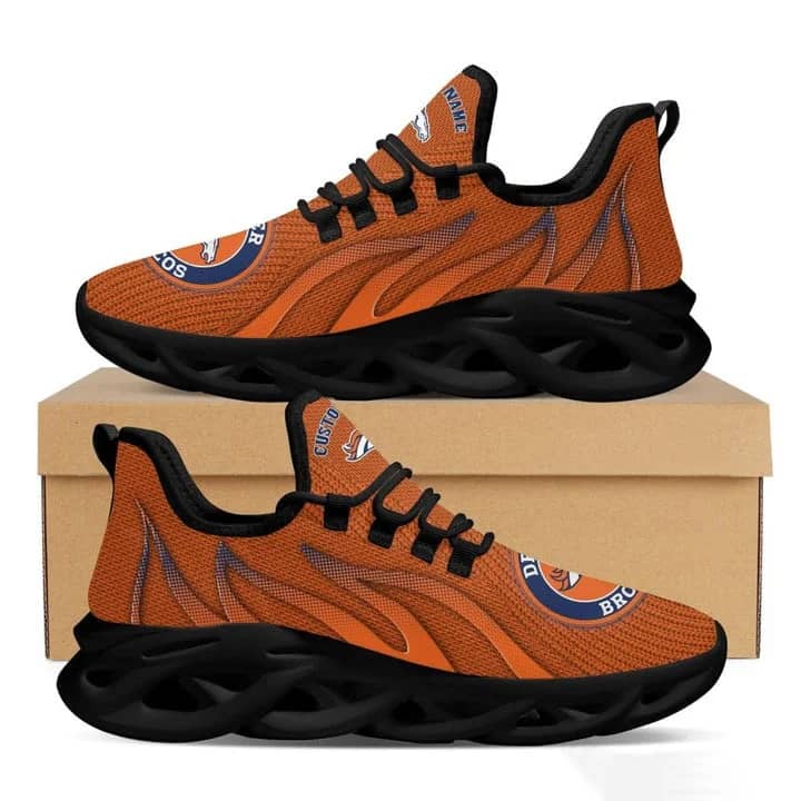 Denver Broncos Style 2 Amazon Custom Name Max Soul Shoes