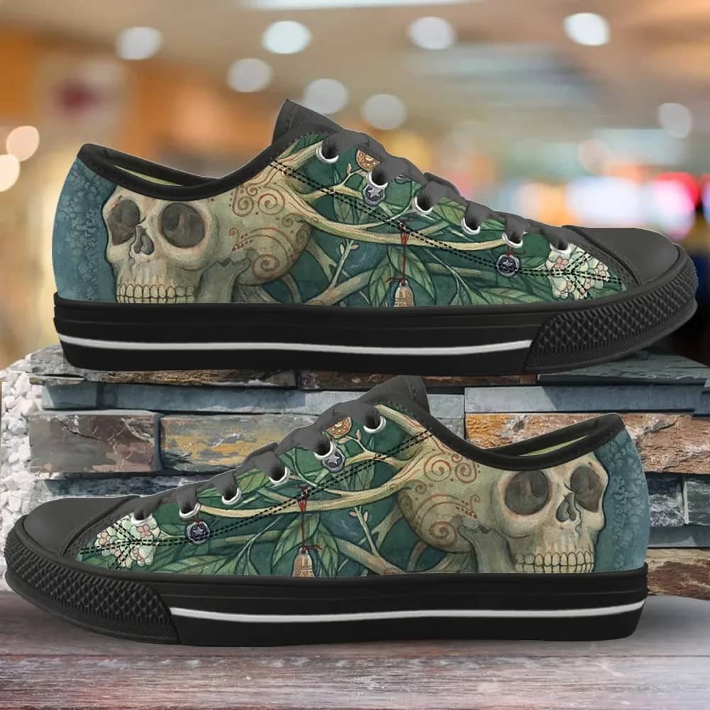 Ethnic Skull Trend Pattern Style 1 Custom Amazon Low Top Shoes