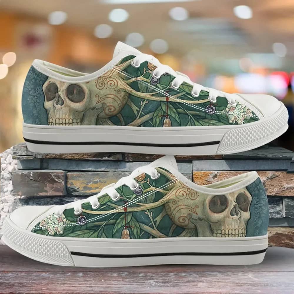 Ethnic Skull Trend Pattern Style 2 Custom Amazon Low Top Shoes
